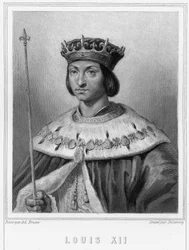 Porträt von Ludwig XII. (1462-1515), König von Frankreich - in "Histoire des Français" von Lavallée, Gravur, sd