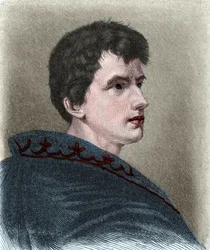 Porträt von Ludwig Joachim von Arnim genannt Achim von Arnim (1781-1831), deutscher Romanautor, Kolumnist, Dramatiker und romantischer Dichter