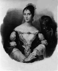 Porträt von Maria Garcia, bekannt als die Malibran (1808-1836), Sängerin