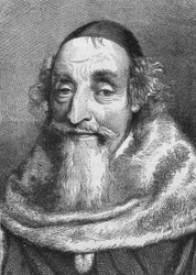 Porträt von Mathieu Molé (1584-1656). Sohn von Edouard Molé, erster Präsident des Parlaments von Paris (1641)
