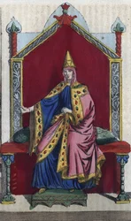 Porträt von Mathilde von Toskana, auch bekannt als Mathilde von Canossa
