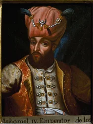 Porträt von Mehmed IV. genannt der Jäger, Sultan des Osmanischen Reiches