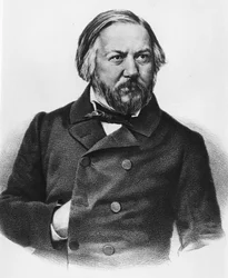 Porträt von Mikhail Ivanovich Glinka (1804-1857), russischer Komponist