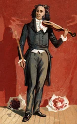 Porträt von Nicolo Paganini (1782-1840), italienischer Geiger