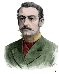 Porträt von Pierre Waldeck Rousseau, französischer Staatsmann - Stich 1883