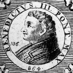 Porträt von Papst Benedikt III.