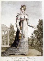 Porträt von Königin Maria Karolina, Herzogin von Berry, Tochter des Königs von Neapel