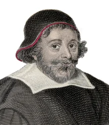 Porträt von Sir John Glanville dem Jüngeren (1586-1661), englischer Anwalt und Politiker, Vertreter des Parlamentsgerichts von 1640. Gravur des 19. Jahrhunderts.