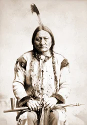 Porträt von Sitting Bull, Indianerhäuptling, um 1886