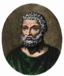 Porträt des Thales von Milet (gr. Thales), ca. -625 - ca. -546