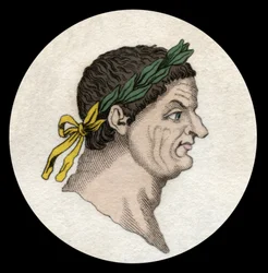 Porträt von Titus Flavius Vespasianus (Vespasian, 9-79), römischer Kaiser