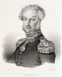 Porträt von Vicomte Pierre Jacques Etienne Cambronne, französischer General (1770-1842)