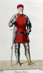 Porträt von Vittore Pisani. Venezianischer Admiral (1324 - 1380).