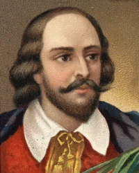 Porträt von William Shakespeare (1564-1616), englischer Schriftsteller.