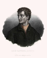 Porträt des Philosophen und italienischen Humanisten Leon Battista Alberti (1406-1472)