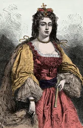 Königin Anne - Porträt von Anne Stuart (1665-1714), Königin von England, Irland und Schottland