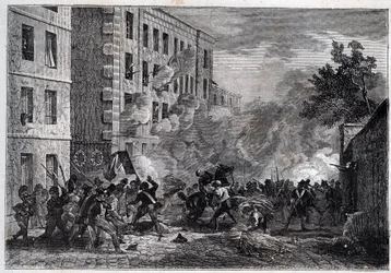 Revolution 1830 - Tod des Polytechnikers Louis Vaneau