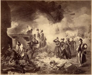 Risorgimento - die Belagerung von Gaeta, 1860-1861. Einigungszeit, Italien, 19. Jahrhundert. Marie-Sophie