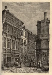Saint Malo (Saint-Malo) Haus von Duguay Trouin (René Dugay-Trouin) - Gravur in „Patrie - Beschreibung der malerischen Frankreichs in 6 Bänden“ von Lucien Huard - Ende des 19. Jahrhunderts