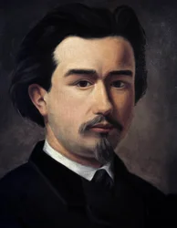 Selbstporträt von Clément Ader (1841-1925), französischer Ingenieur und Erfinder, „Vater der Luftfahrt“