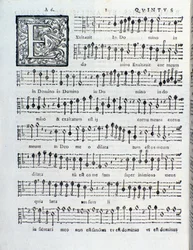 Partiturseite des zweiten Buches Sacrae symphoniae von Giovanni Gabrieli