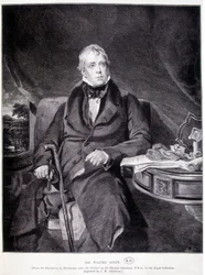 Sir John Walter Scott 1771/1832, englischer Schriftsteller und Dichter