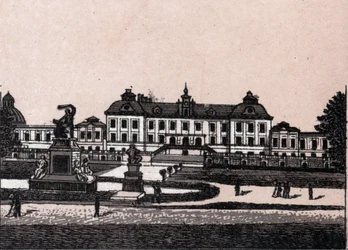 Stockholm, Schweden: Blick auf das Schloss Drottningholm in „Die Welt illustriert 168 Ansichten“ (Ende des 19. Jahrhunderts)