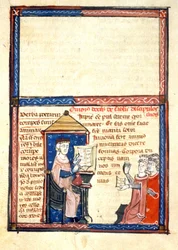 Lehrer Ovid - Miniatur des Mittelalters (ref. 418)