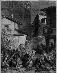Die Schlacht von Cremona war eine Schlacht des Spanischen Erbfolgekrieges, die am 1. Februar 1702 zwischen Frankreich und Österreich stattfand - La Bataille de Cremone (Cremona) ou Surprise de Cremone am 1. Februar 1702 in Cremona (Norditalien) zwischen de