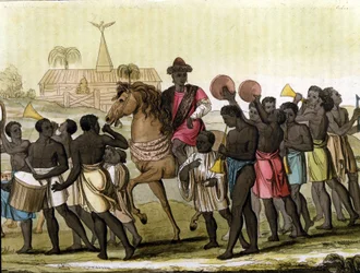 Der König von Benin (Dahomey).