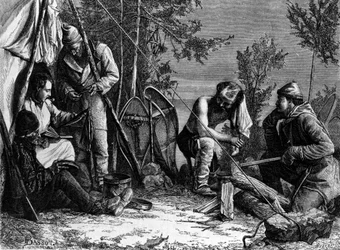 Das Leben der Fallensteller (Berufsjäger) in Kanada: Das Lager.