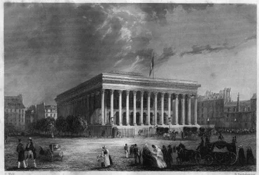 Die Pariser Börse in der Mitte des 19. Jahrhunderts.