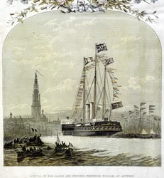 Der Hafen von Antwerpen im Jahr 1858