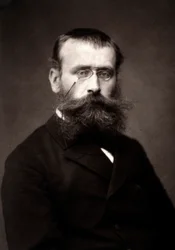 Der Künstler Georges Laugée fotografiert anlässlich des Pariser Salons 1881