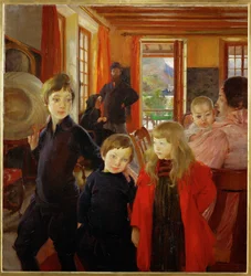Die Familie des Künstlers: Albert Besnard, seine Schwiegermutter Mme
