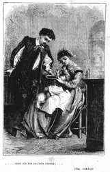 Die Geburt des Sohnes von Renzo und Lucia - in „Die Verlobten“ (I promessi sposi) von Manzoni