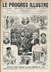 Der Fall Joseph Vacher „Hirtenmörder“ (1869-1898) vor dem Assisengericht von Ain - Titelblatt von „Der progressive-illustrierte“ vom 30. Oktober