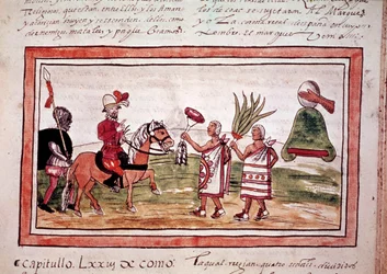 Die Eroberung Mexikos durch den spanischen Konquistador Hernando Cortes