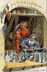 Das Handwerk des Zinngießers im Jahr 1480