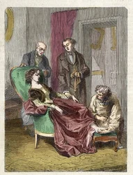 Der Tod Hannah Greeners durch das Einatmen von zu viel Chloroform (Anästhesie) - 1848 - Hannah GREENER, ein 15-jähriges Mädchen, erliegt während einer Chloroformanästhesie zur Operation eines eingewachsenen Nagels einer Synkope