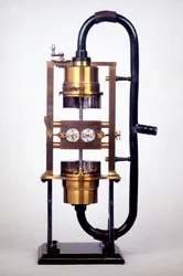 Die „Doppelsirene“ von Hermann Ludwig Ferdinand von Helmholtz (1821-1894), einem deutschen Physiker und Physiologen, der die Mechanismen des Hörens ausführlich untersuchte