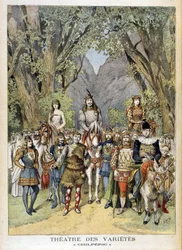 Das Stück „Chilperic“ im Varietétheater in Paris.
