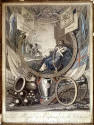 Die Ruhe der Kinder des Sieges: Allegorie über die Soldaten des Napoleonischen Krieges, 19. Jahrhundert