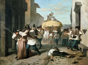 Die Plünderung von Tortona durch die französisch-piemontesische Armee
