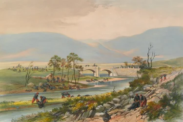 ?Traktir-Brücke nach der Schlacht von Tschernaja?, 1855