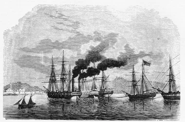 Geschichte der USA: Dampfschiff