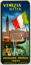 Venezia Bitter Alkoholwerbung (Chromolithografie Ende des 19. Jahrhunderts)