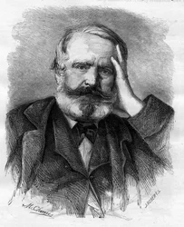 Victor Hugo (1802-1885), französischer Schriftsteller, im Jahr 1866