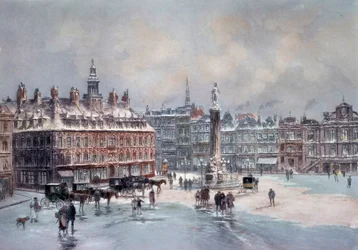 Ansicht des großen Platzes von Lille