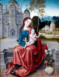 Jungfrau und Kind, Detail, 1520-30